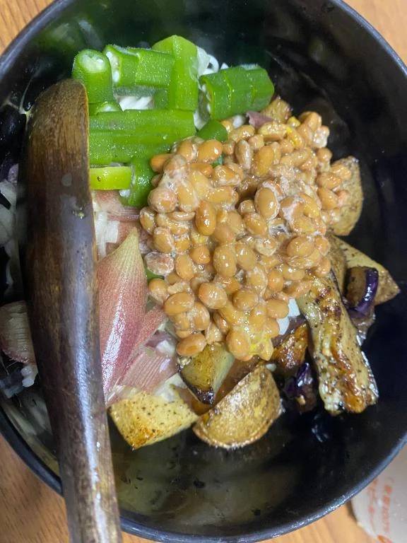 ネバネバ納豆ひやむぎ