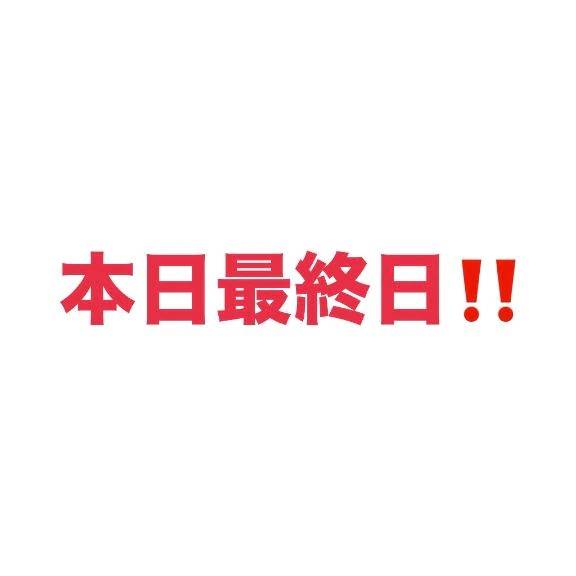 【本日最終日‼️】