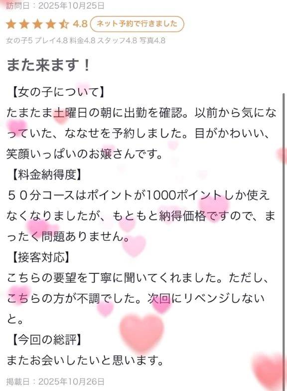 【お礼写メ日記】