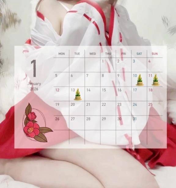 🎍1月のふわりの予定🎍