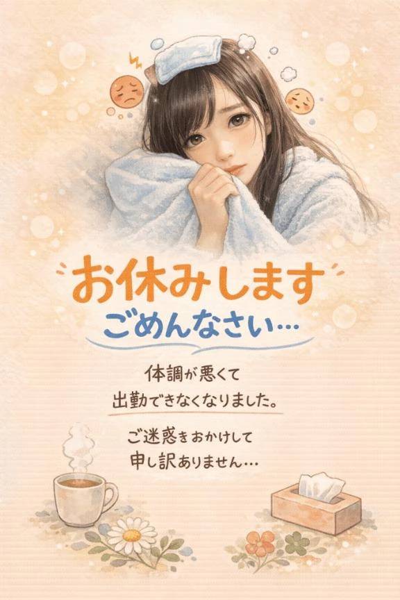 お休みになりました💦