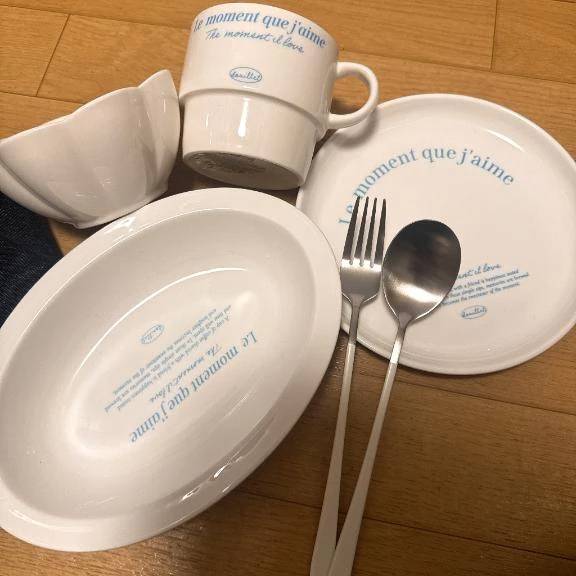 可愛い食器買えた🤲🤲