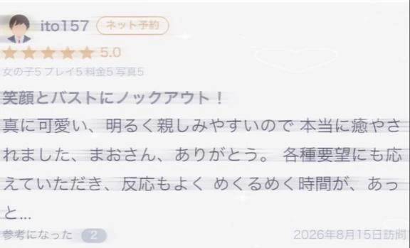 【お礼写メ日記】