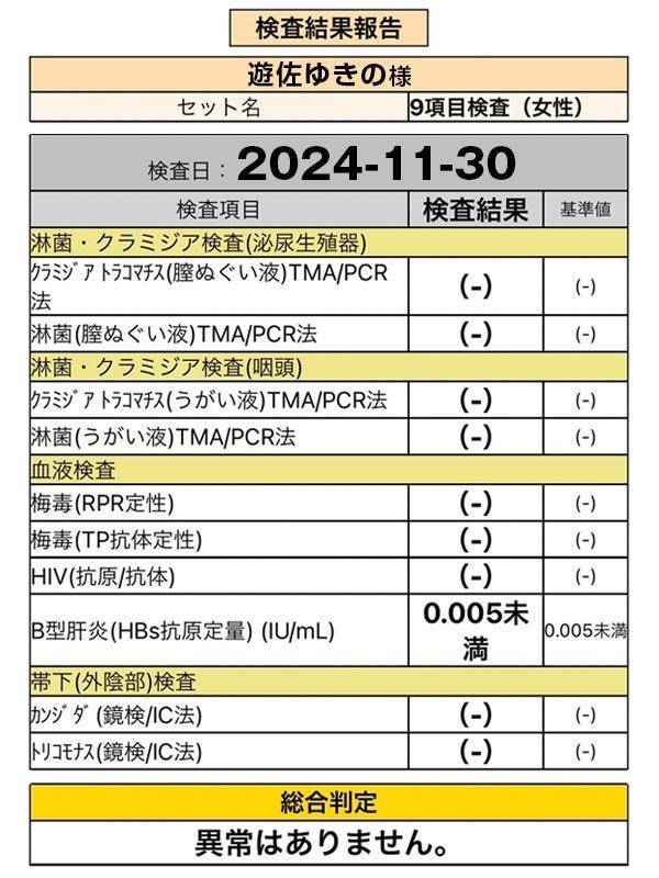 11月もありがとう☺️and検査結果