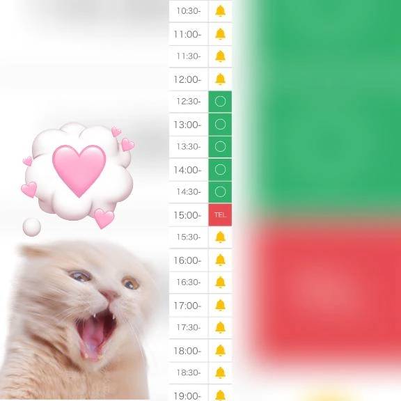 🈳12:30~15:00になります✋🏻💖