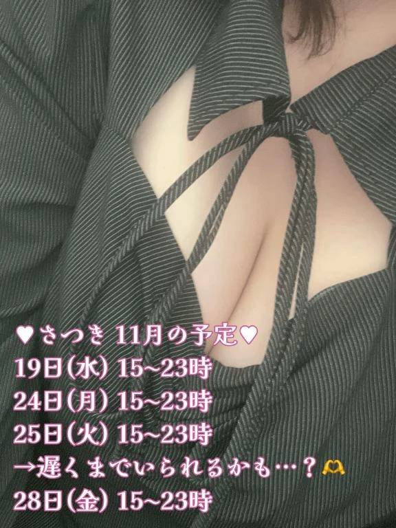 11月後半の予定です🫶