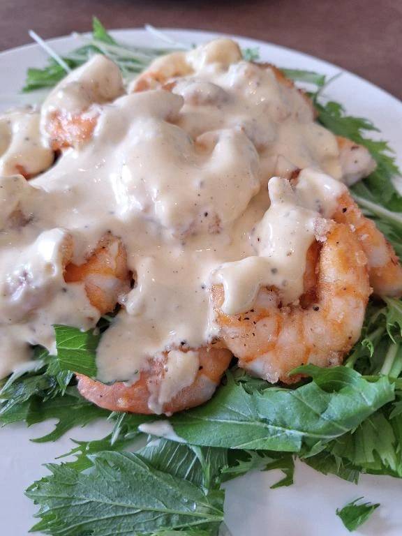 得意料理の一つの海老マヨ