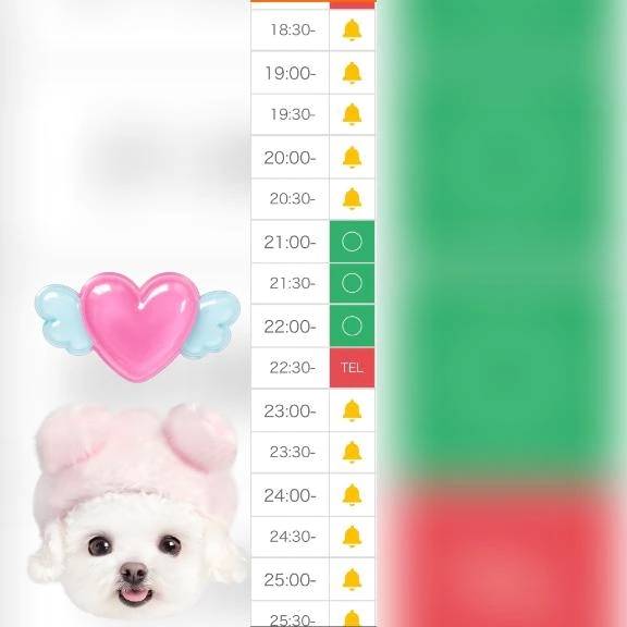 🈳21:00~22:30のみ❕