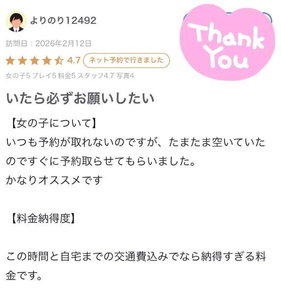 【お礼写メ日記】