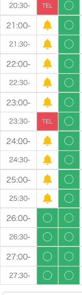 1:00〜🈳
