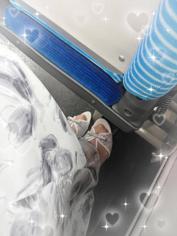 今、向かっております💖