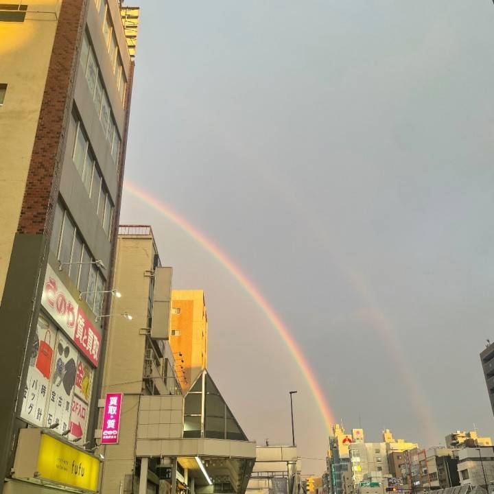 下を向いていたら虹を見つけられないよ