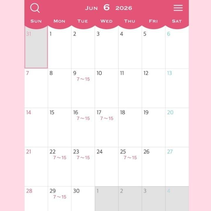 6月予定