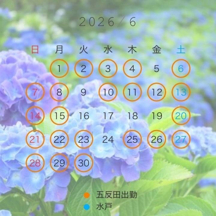 ～6月の予定表～