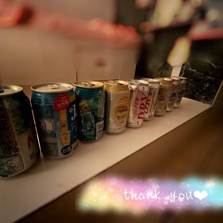 今夜は仲良しさんと乾杯🍻♡