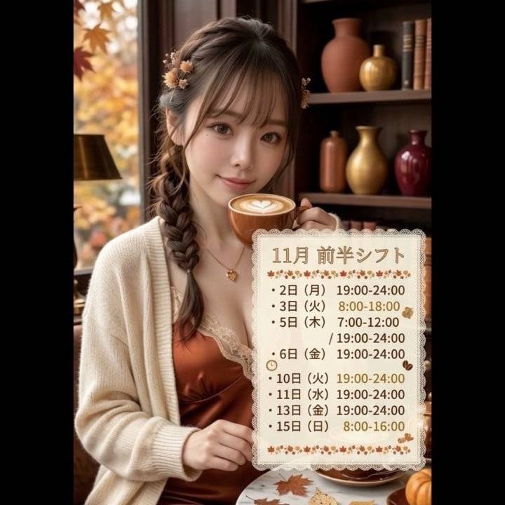 11月の出勤です🐰🎀🫧
