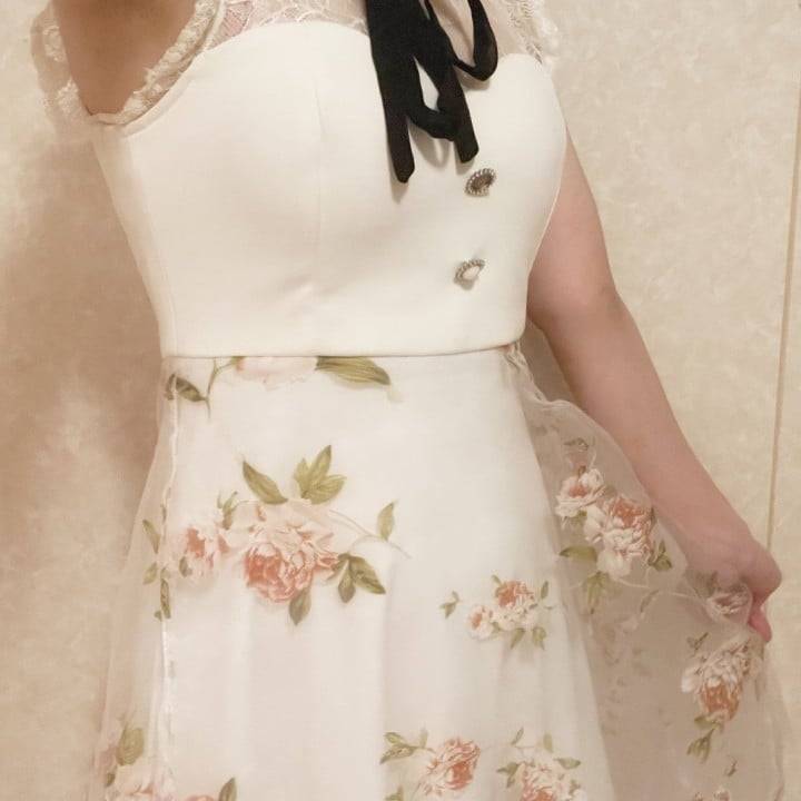 今日のドレスも可愛い！