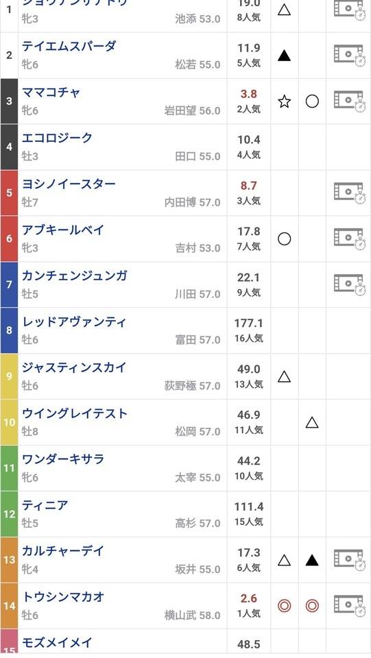 予想🏁🏇