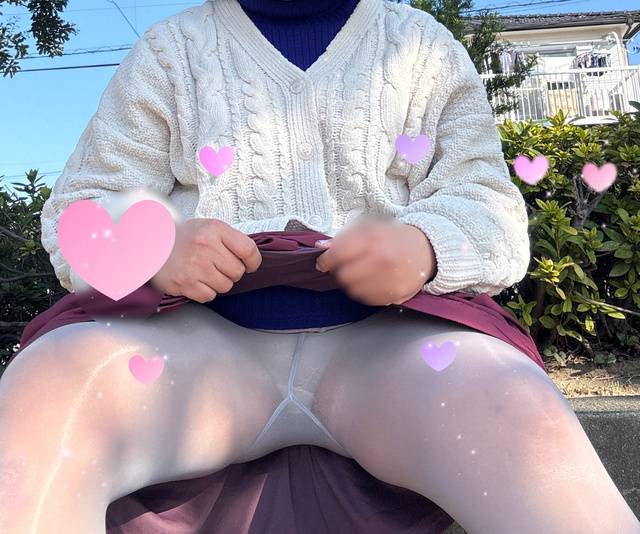 グレーのストッキング見納め