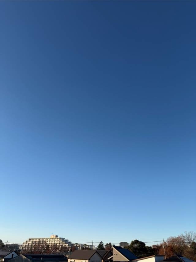 くもひとつなーい☀️