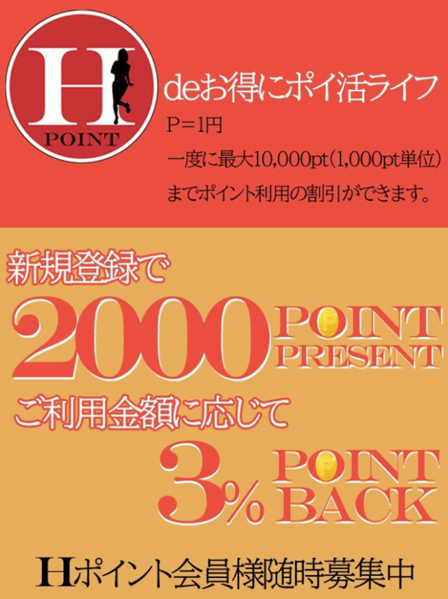 会員登録ポイント（美人妻御奉仕倶楽部Hip's 松戸店）