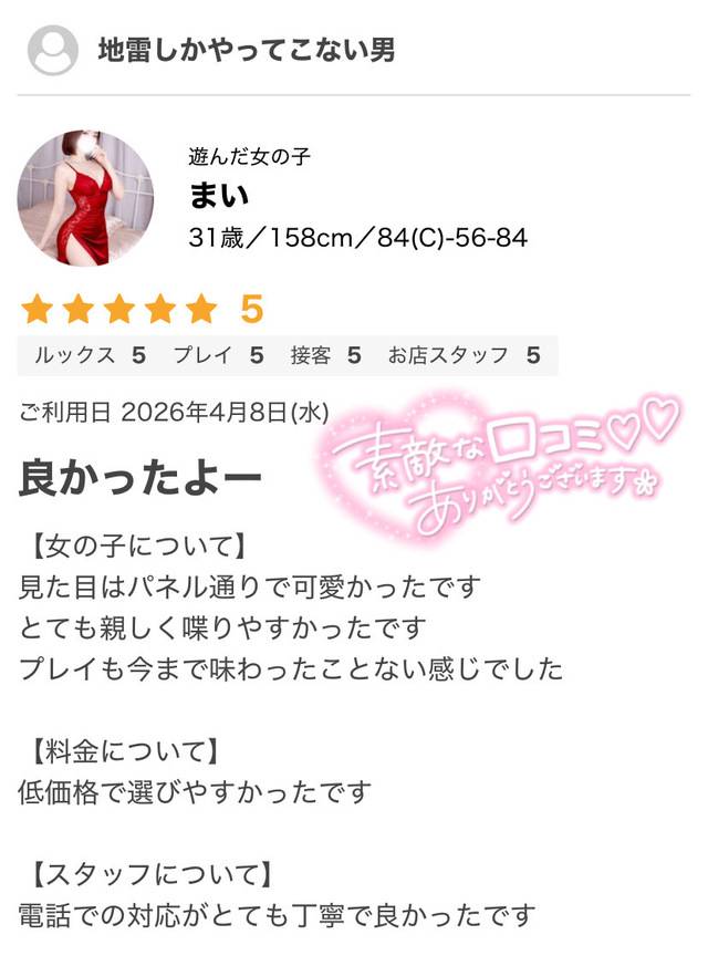 💌💭口コミお礼