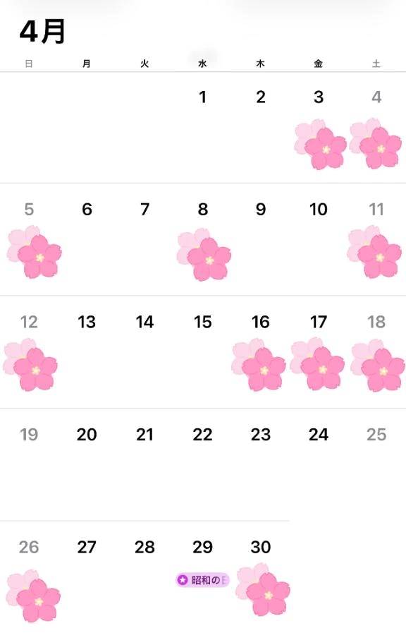 🌸4月スケジュール🌸本の話