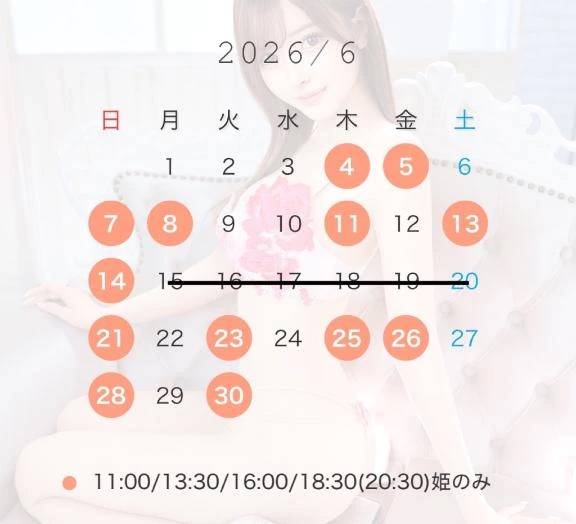 6月の予定