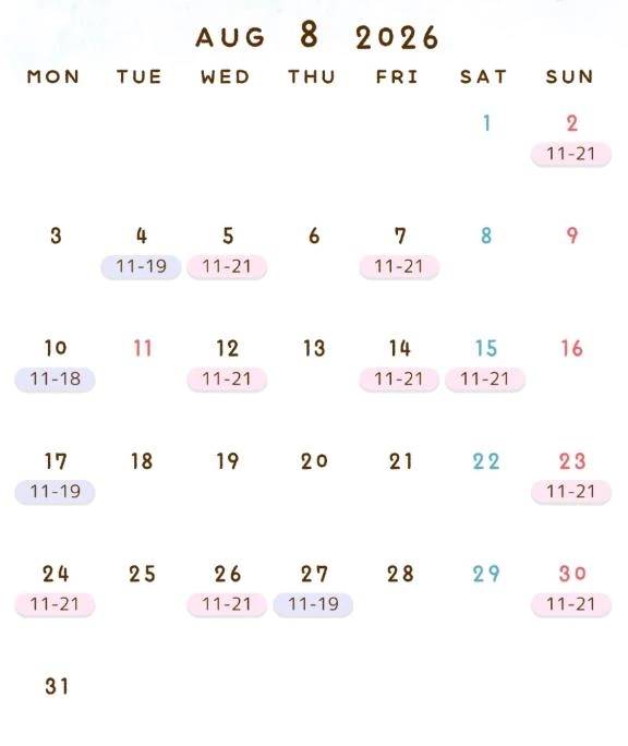 8月