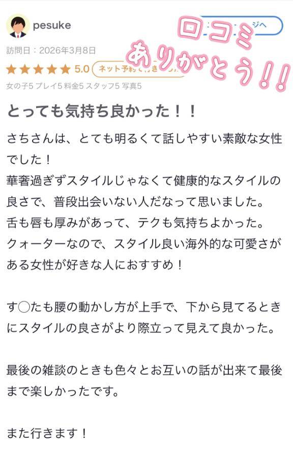 【お礼写メ日記】pesukeさん