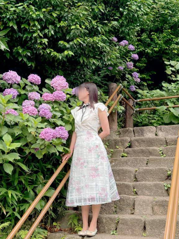 帰りに、紫陽花見に行ってきました。