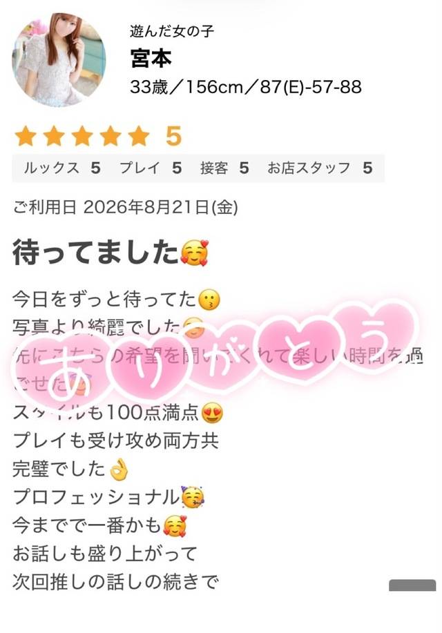 口コミありがとうございます♡