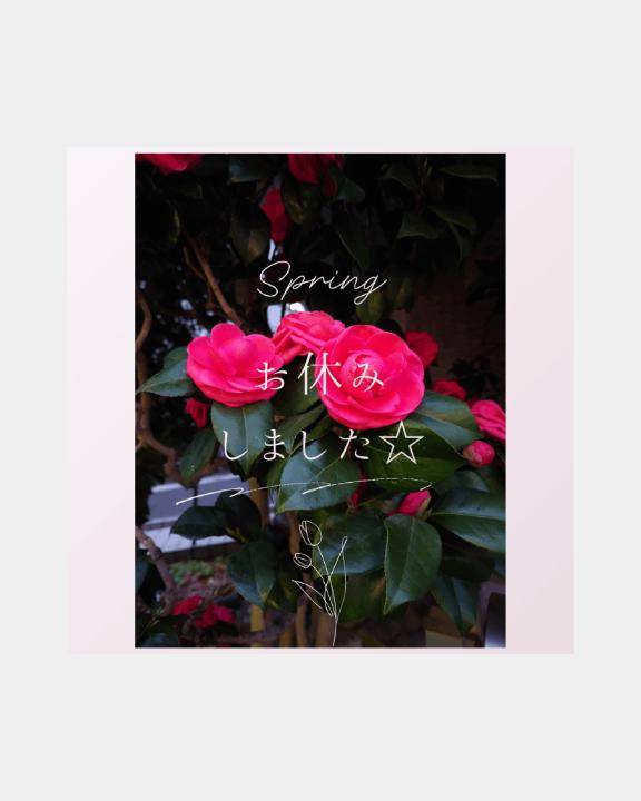 お休み頂きました??