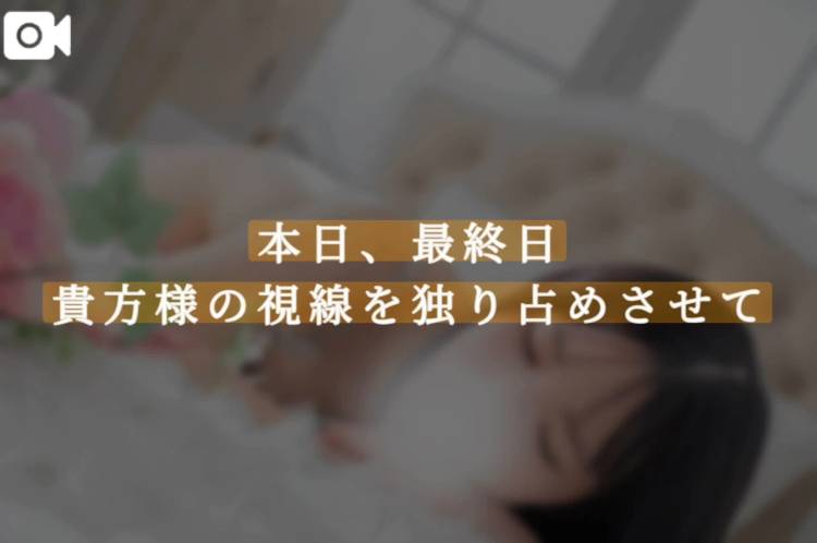本日、最終日貴方様の視線を独り占めさせて