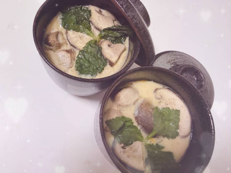 🤍茶碗蒸し作りました🤍