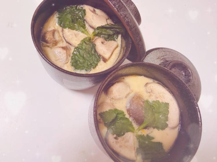 🤍茶碗蒸し作りました🤍