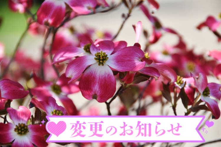 出勤時間変更のお知らせ🕒