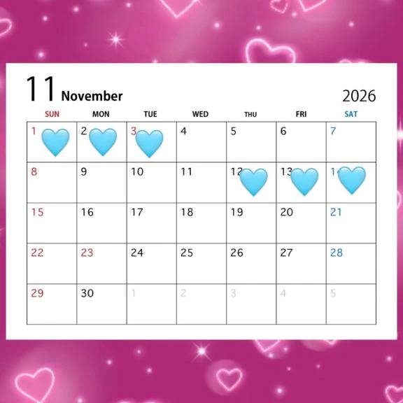 11月前半❤️‍🔥