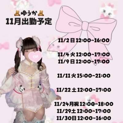 11月の出勤予定だよー!