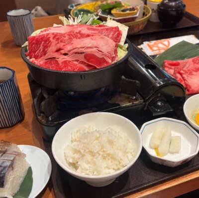 すきやきを食べました！