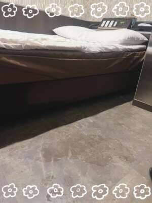 床までびしょびしょ