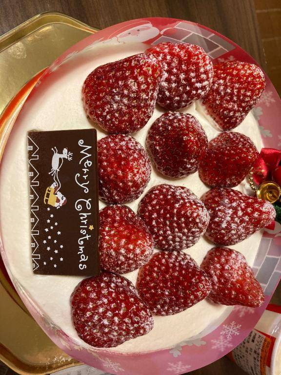 ケーキ食べたよん🎅💚❤️