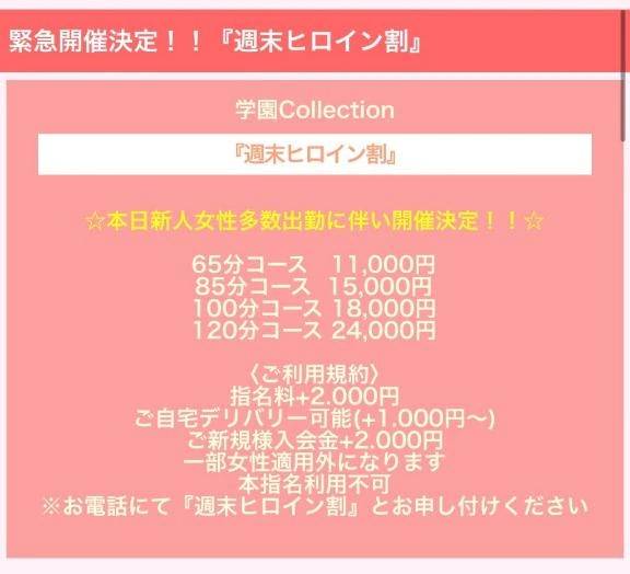 「週末ヒロイン割」めっちゃお得らしいですよ！！！