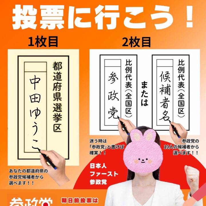 明日投票に行きます??貴方の1票は日本が変わります???