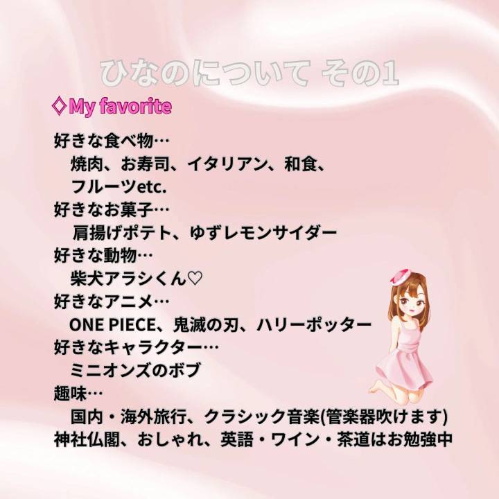 ?ひなのについて