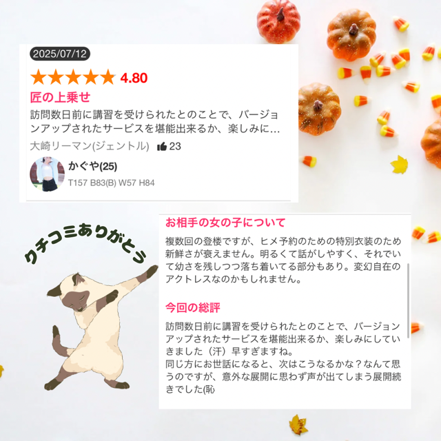 口コミありがとう！