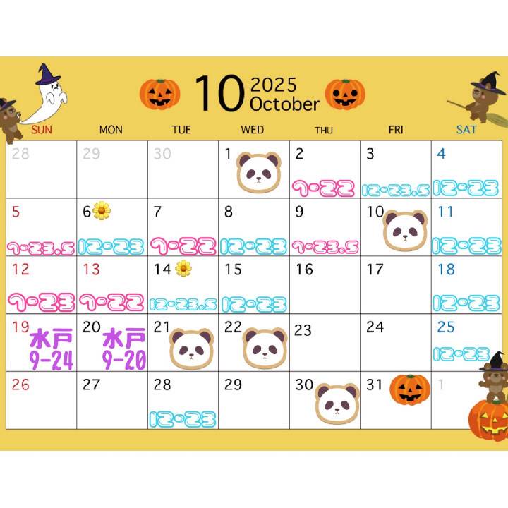 10月前半💟
