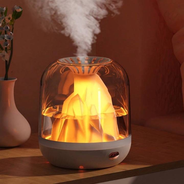 噴火してる🌋みたいな加湿器