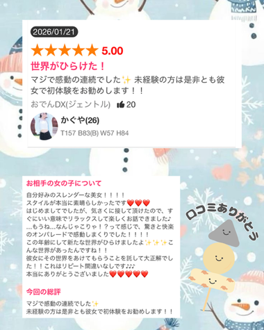 クチコミありがとう！