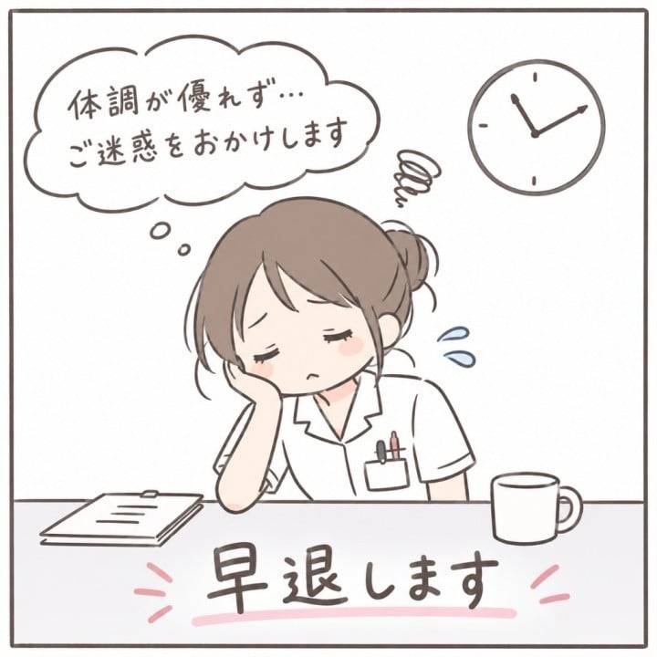 🙇🏼早退のお知らせ🙇🏼